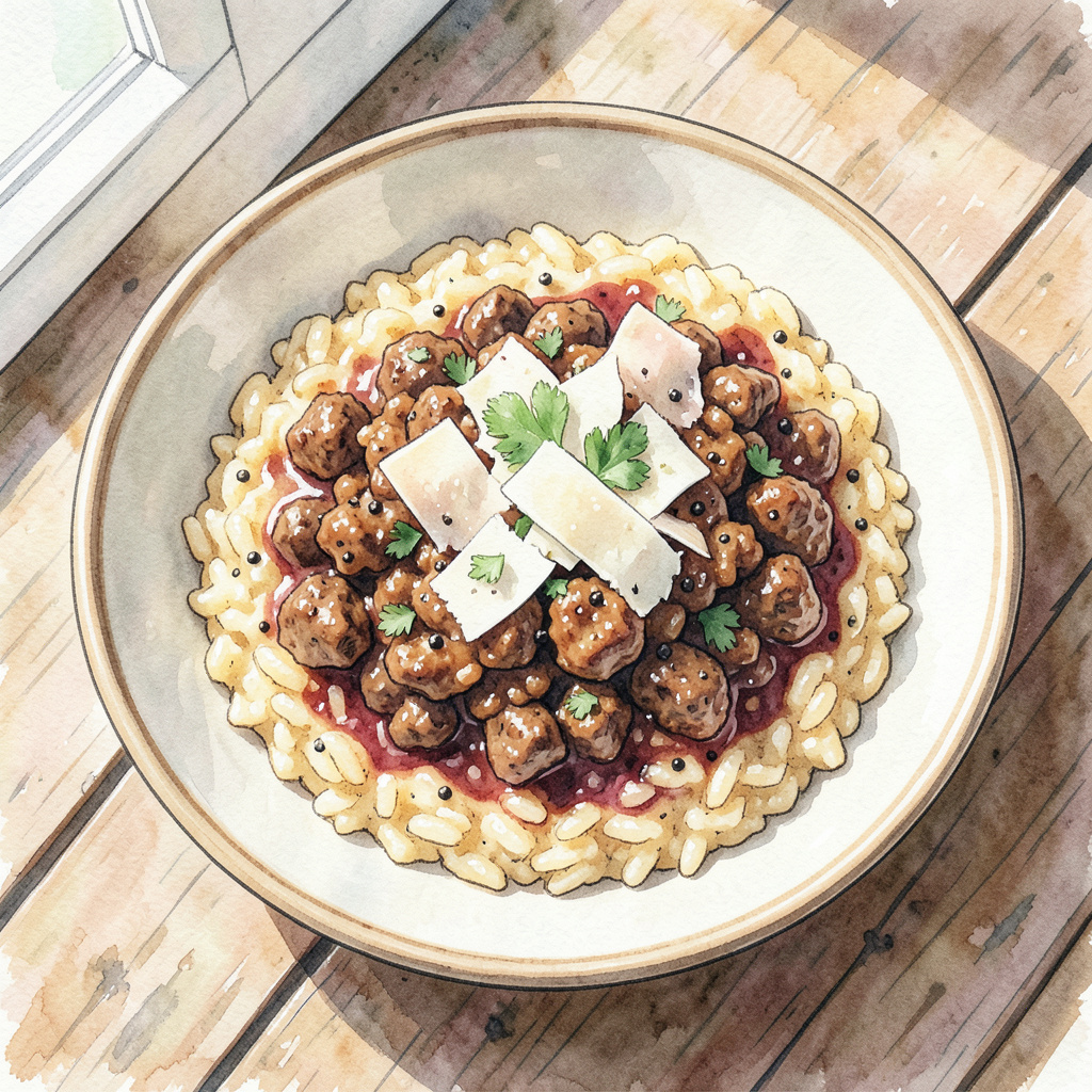 Meat Risotto Recipe: Hearty Comfort Food in 45 Minutes - Fat Pot Recipes